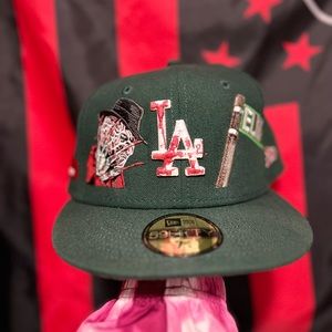 custom dodgers fitted